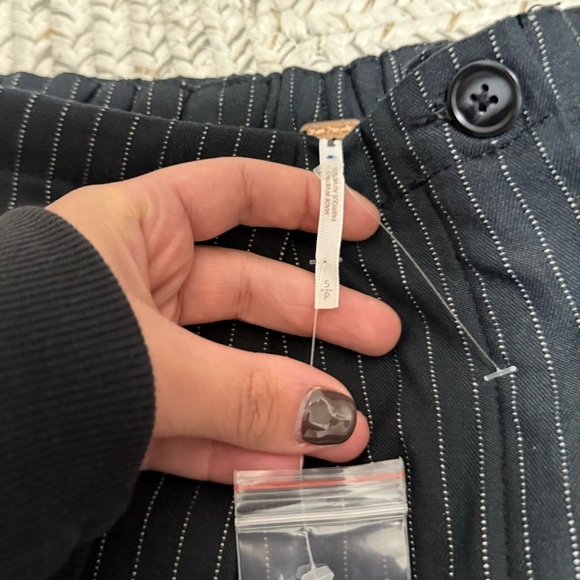 NWOT Free People Tyler Menswear Pinstripe Trouser Pants - Picture 13 of 13